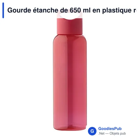 Gourde étanche de 650 ml en plastique recyclé Rita