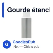 Gourde étanche de 650 ml en plastique recyclé Rita - Miniature 5