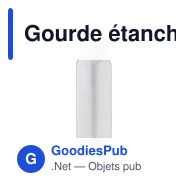 Gourde étanche de 650 ml en plastique recyclé Rita - Miniature 9