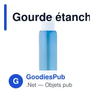 Gourde étanche de 650 ml en plastique recyclé Rita - Miniature 10