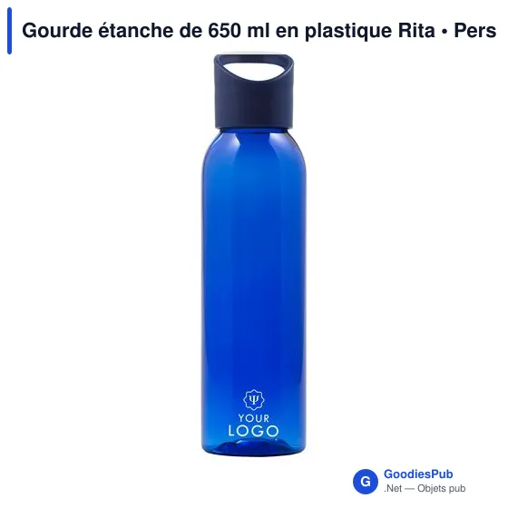 Gourde personnalisable en plastique 650 ml avec logo - Rita - Image 8
