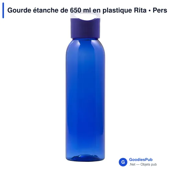 Gourde personnalisable en plastique 650 ml avec logo - Rita - Image 9