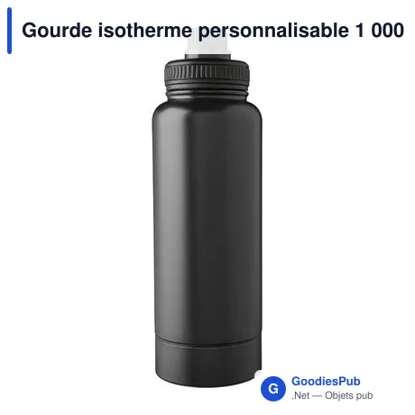 Gourde isotherme personnalisable 1 000 ml avec logo - Nathaniel
