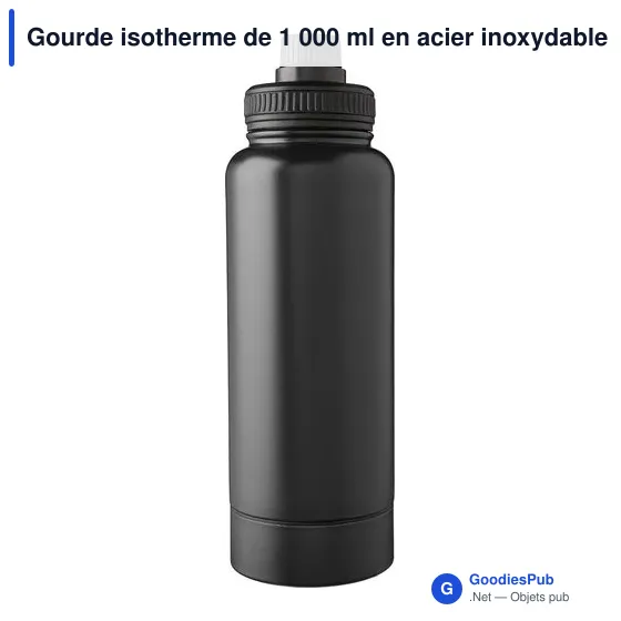 Gourde isotherme personnalisable 1 000 ml avec logo - Nathaniel - Image 1