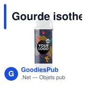 Gourde isotherme personnalisable 1 000 ml avec logo - Nathaniel - Miniature 2