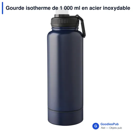 Gourde isotherme personnalisable 1 000 ml avec logo - Nathaniel - Image 3
