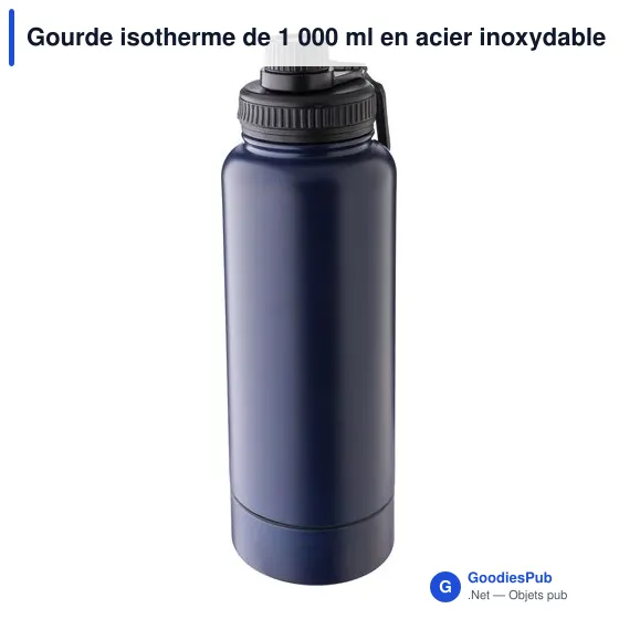 Gourde isotherme personnalisable 1 000 ml avec logo - Nathaniel - Image 4