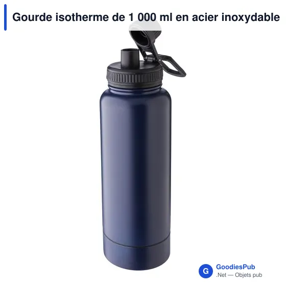 Gourde isotherme personnalisable 1 000 ml avec logo - Nathaniel - Image 6