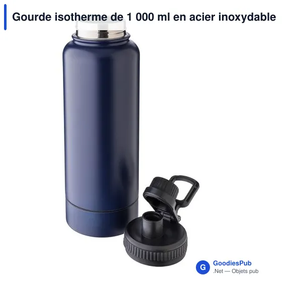Gourde isotherme personnalisable 1 000 ml avec logo - Nathaniel - Image 7