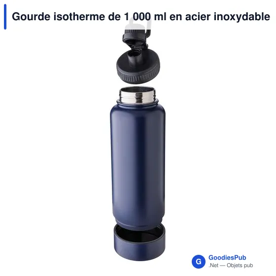 Gourde isotherme personnalisable 1 000 ml avec logo - Nathaniel - Image 8