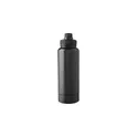 Variante noir - Gourde isotherme personnalisable 1 000 ml avec logo - Nathaniel