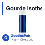 Gourde isotherme personnalisable 500 ml avec logo - Teresa - Miniature 1