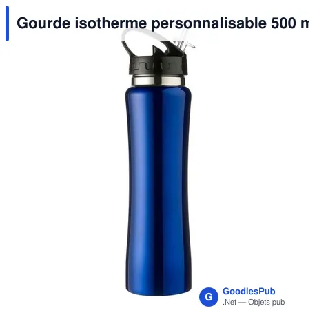 Gourde isotherme personnalisable 500 ml avec logo - Teresa