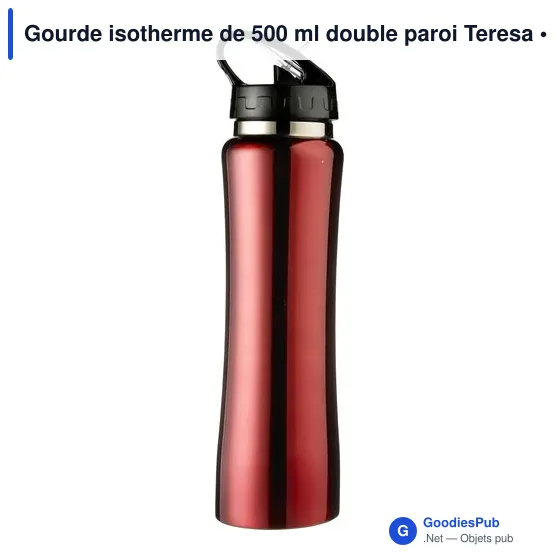 Gourde isotherme personnalisable 500 ml avec logo - Teresa - Image 11