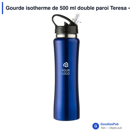 Gourde isotherme personnalisable 500 ml avec logo - Teresa - Image 12