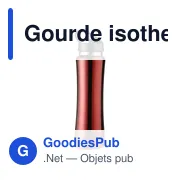 Gourde isotherme personnalisable 500 ml avec logo - Teresa - Miniature 4