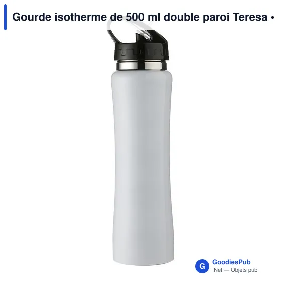 Gourde isotherme personnalisable 500 ml avec logo - Teresa - Image 5