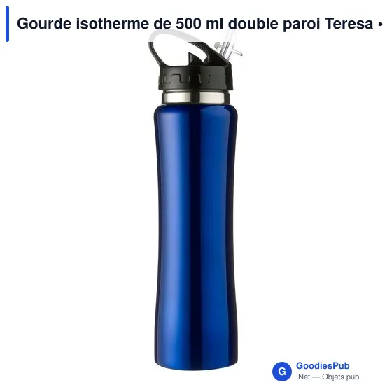 Gourde isotherme personnalisable 500 ml avec logo - Teresa - Image 9