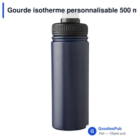 Gourde isotherme personnalisable 500 ml avec logo - Chad