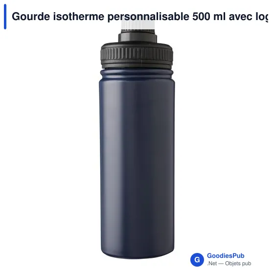 Gourde isotherme personnalisable 500 ml avec logo - Chad - Image 1