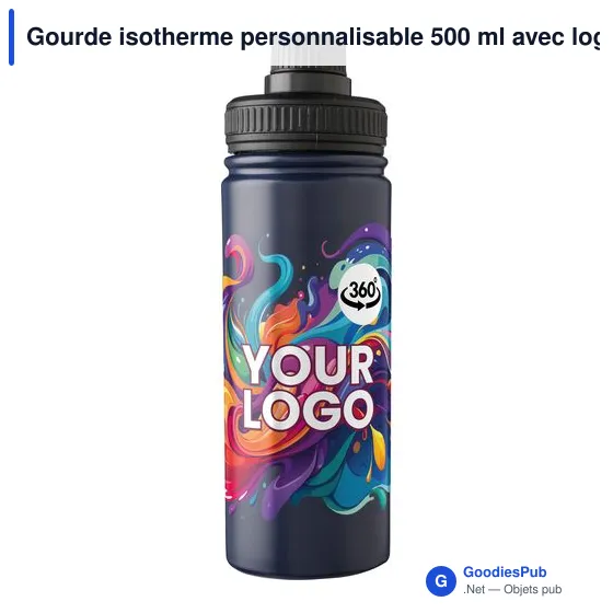Gourde isotherme personnalisable 500 ml avec logo - Chad - Image 2