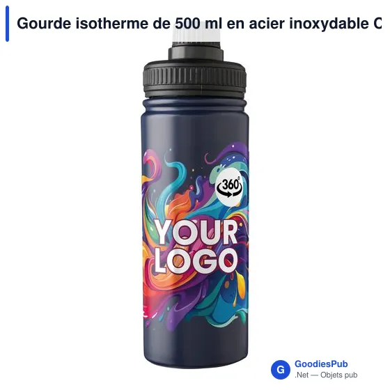 Gourde isotherme personnalisable 500 ml avec logo - Chad - Image 10
