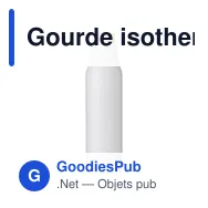 Gourde isotherme de 500 ml en acier inoxydable Christian - Miniature 11