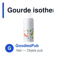 Gourde isotherme de 500 ml en acier inoxydable Christian - Miniature 12
