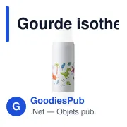 Gourde isotherme de 500 ml en acier inoxydable Christian - Miniature 3