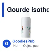 Gourde isotherme de 500 ml en acier inoxydable Christian - Miniature 4