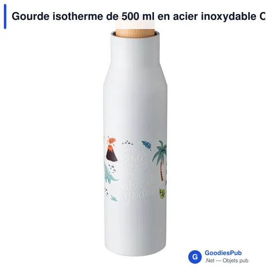 Gourde isotherme de 500 ml en acier inoxydable Christian - Image 4