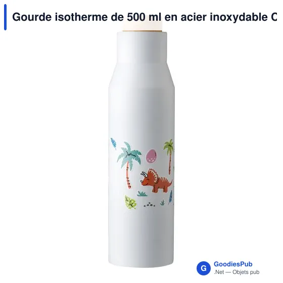 Gourde isotherme de 500 ml en acier inoxydable Christian - Image 5