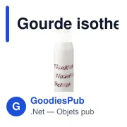Gourde isotherme de 500 ml en acier inoxydable Christian - Miniature 7