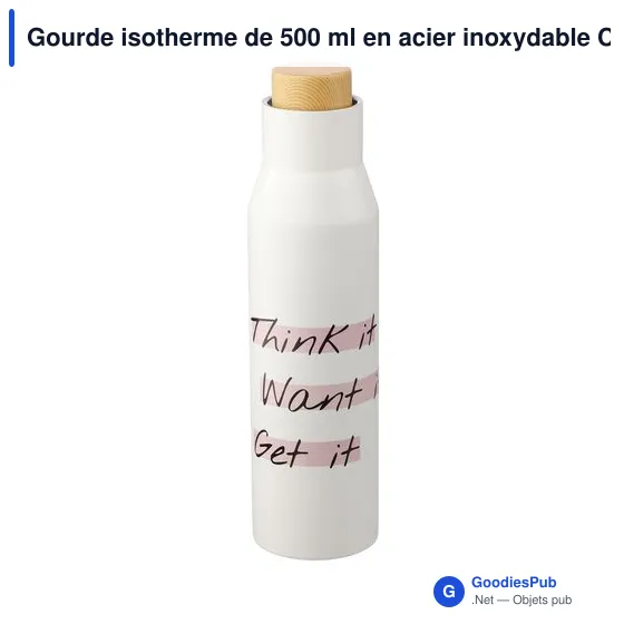 Gourde isotherme de 500 ml en acier inoxydable Christian - Image 7