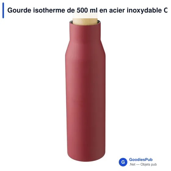 Gourde isotherme de 500 ml en acier inoxydable Christian - Image 8