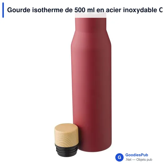 Gourde isotherme de 500 ml en acier inoxydable Christian - Image 9