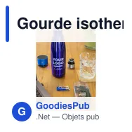 Gourde isotherme personnalisable 500 ml en acier inoxydable Lombokavec logo - Miniature 11