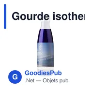 Gourde isotherme personnalisable 500 ml en acier inoxydable Lombokavec logo - Miniature 3
