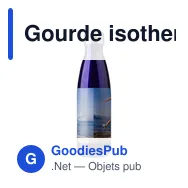 Gourde isotherme personnalisable 500 ml en acier inoxydable Lombokavec logo - Miniature 5