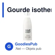 Gourde isotherme personnalisable 500 ml en acier inoxydable Lombokavec logo - Miniature 6