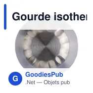 Gourde isotherme de 500 ml en acier inoxydable recyclé Lombok - Miniature 11