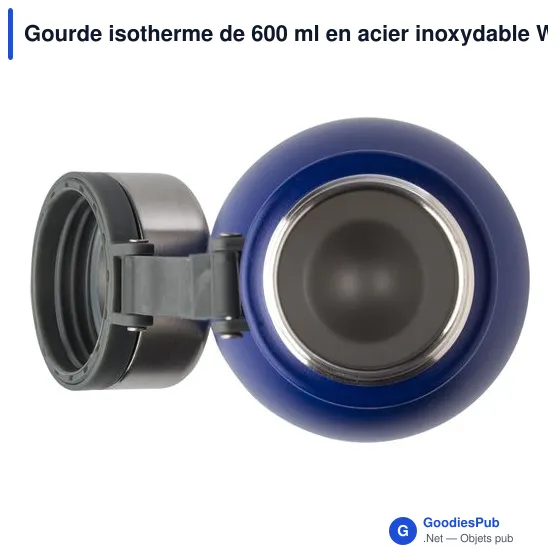 Gourde isotherme personnalisable 600 ml en acier inoxydable Willavec logo - Image 11