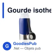 Gourde isotherme personnalisable 600 ml en acier inoxydable Willavec logo - Miniature 3