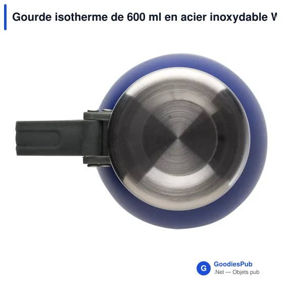 Gourde isotherme personnalisable 600 ml en acier inoxydable Willavec logo - Image 10