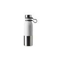 Variante blanc - Gourde isotherme personnalisable 600 ml en acier inoxydable Willavec logo