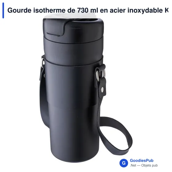 Gourde isotherme personnalisable 730 ml avec logo - Kelvin - Image 3