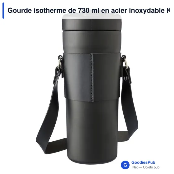 Gourde isotherme personnalisable 730 ml avec logo - Kelvin - Image 7