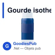 Gourde isotherme de 800 ml en acier inoxydable Katie - Miniature 1