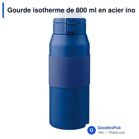 Gourde isotherme de 800 ml en acier inoxydable Katie