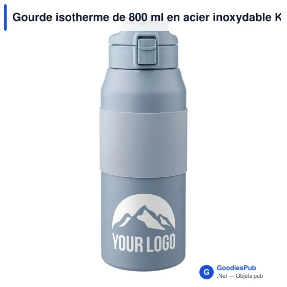 Gourde isotherme de 800 ml en acier inoxydable Katie - Image 3
